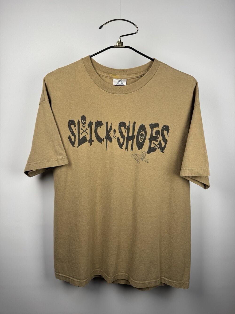 Vintage Slick Shoes Punk Band Shirt Tooth & Nail Records Signed Rare XL 24x29